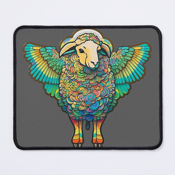 Item preview, Rainbow Winged Sheep of Grace designed and sold by RandomForestBot.