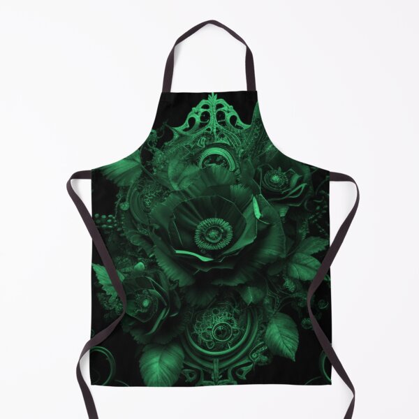 Item preview, Green-Tint Gothic Steampunk Wicked Flower Collage By Brandon Cable designed and sold by BrandonArtWorld.