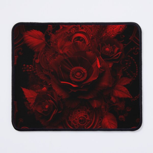 Item preview, Red-Tint Gothic Steampunk Deviant Flower Collage By Brandon Cable designed and sold by BrandonArtWorld.