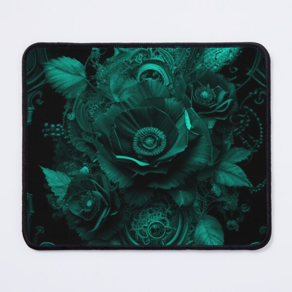 Item preview, Light Blue Tint Gothic Steampunk Flower Collage By Brandon Cable designed and sold by BrandonArtWorld.