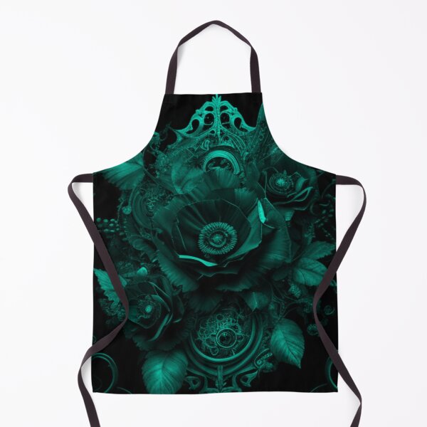 Item preview, Light Blue Tint Gothic Steampunk Flower Collage By Brandon Cable designed and sold by BrandonArtWorld.