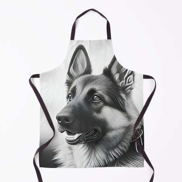 Item preview, German Shepherd pencil drawing designed and sold by Pencil-Art.