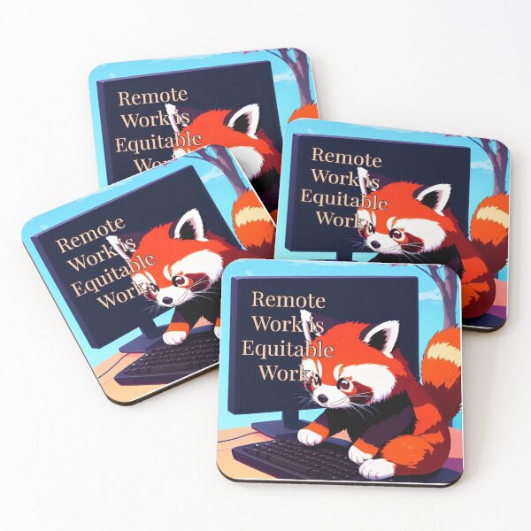 Item preview, Red Panda for Remote Work Equality designed and sold by MxA19.