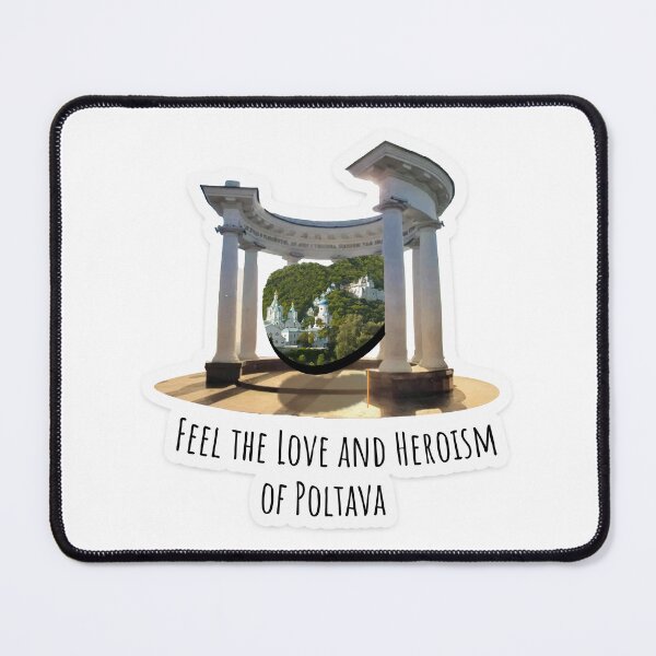 Item preview, Feel the Love and Heroism of Poltava Sticker designed and sold by zefirdsgn.