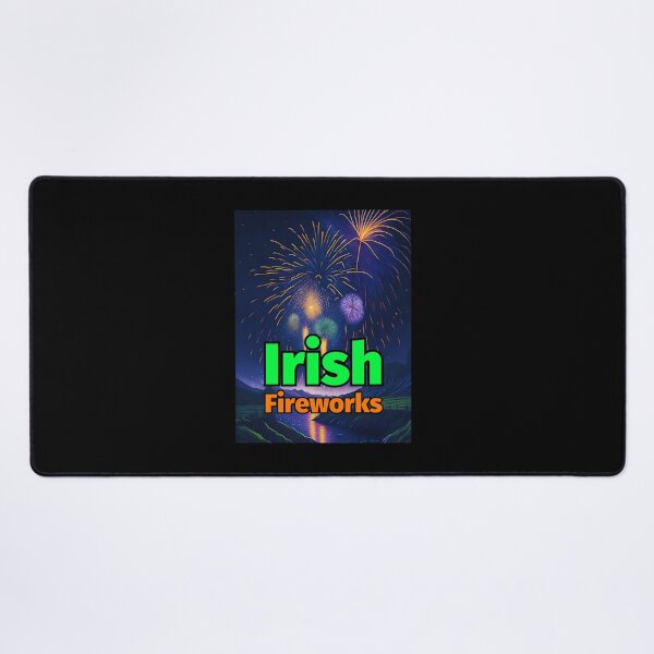 Item preview, Irish Fireworks Pastel Painting River Mountains designed and sold by IrishPOD.