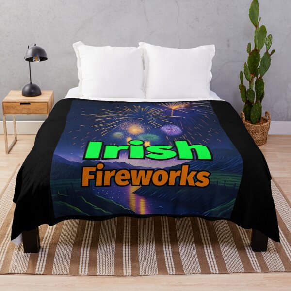 Item preview, Irish Fireworks Pastel Painting River Mountains designed and sold by IrishPOD.