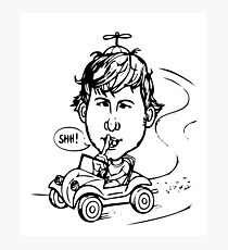 Rude Man Who Shushes, Please Call Photographic Print
