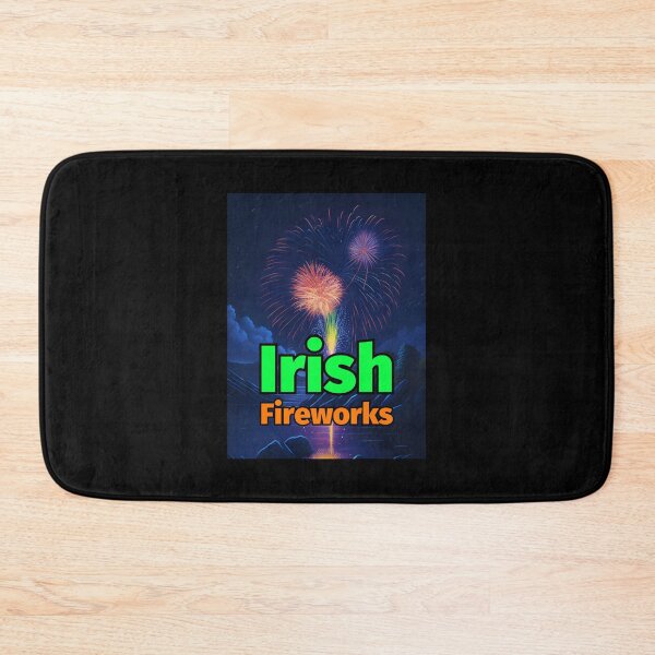Item preview, Irish Fireworks Pastel Painting River Rocks Mountains designed and sold by IrishPOD.
