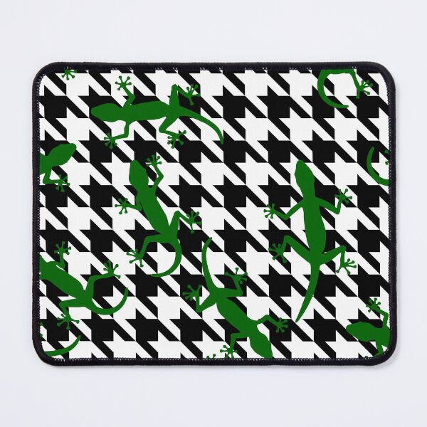 Item preview, gecko print houndstooth plaid  designed and sold by Gossip Rag.