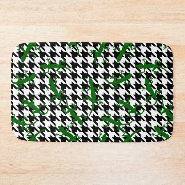 Item preview, gecko print houndstooth plaid  designed and sold by Gossip Rag.