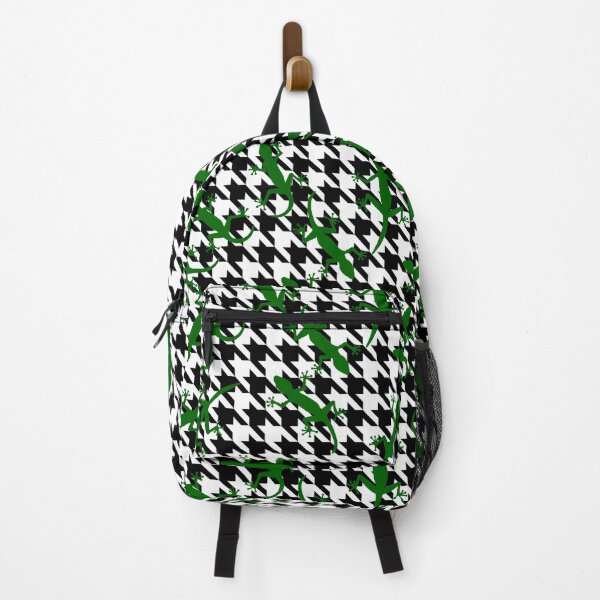 Item preview, gecko print houndstooth plaid designed and sold by Gossip Rag.