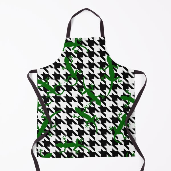 Item preview, gecko print houndstooth plaid designed and sold by Gossip Rag.