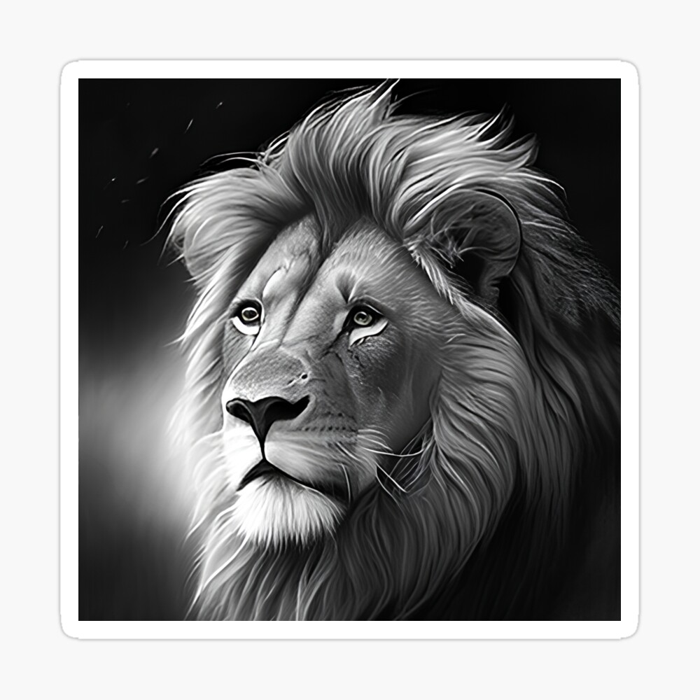 Premium Vector | Hand drawn lion outline illustration vector