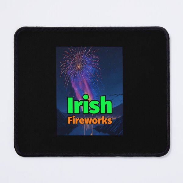 Item preview, Irish Fireworks Pastel Painting River Sky Mountains designed and sold by IrishPOD.