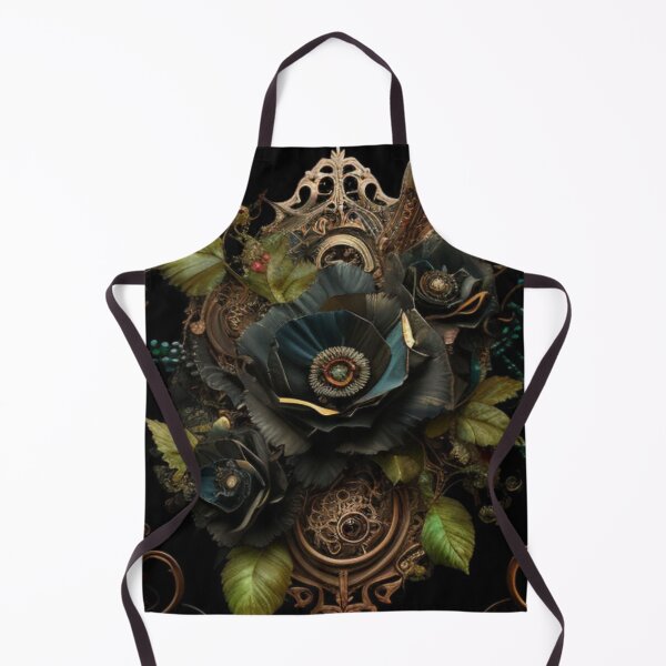 Item preview, Gothic Wicked Deviant Steampunk Art Flower Collage By Brandon Cable designed and sold by BrandonArtWorld.