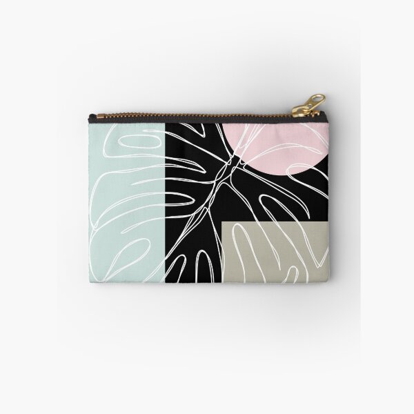 Item preview, Tropical Monstera leaf on pastel shapes designed and sold by EricaHarwig.