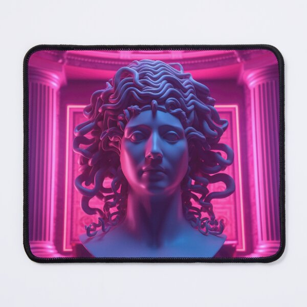 Item preview, Synthwave Sirens: A Vaporwave Encounter with Medusa designed and sold by Mullet Monkey.