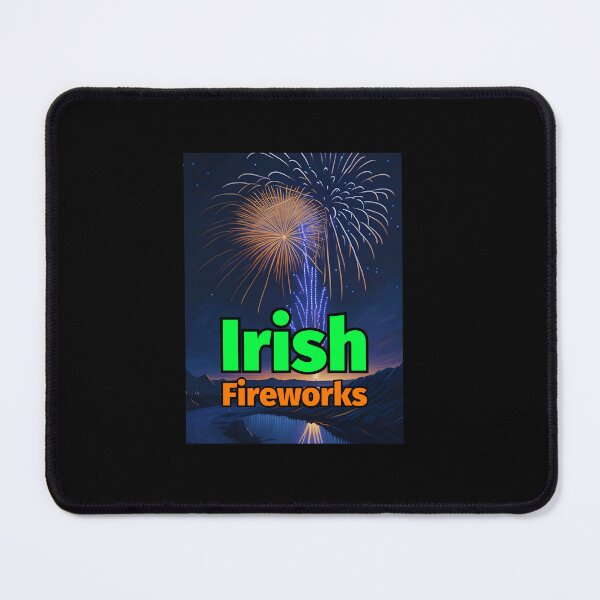 Item preview, Irish Fireworks Pastel Painting Water Mountains designed and sold by IrishPOD.