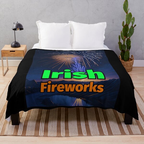 Item preview, Irish Fireworks Pastel Painting Water Mountains designed and sold by IrishPOD.