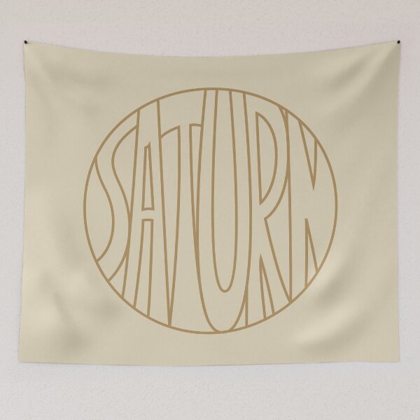 Item preview, Golden outlined Saturn designed and sold by 3RingsSaturn.