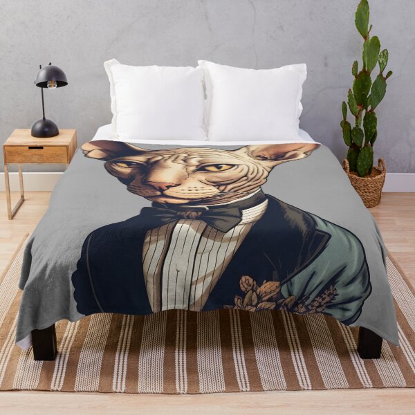 Item preview, Elegant Sphynx cat in suit designed and sold by Nicolas Burns.