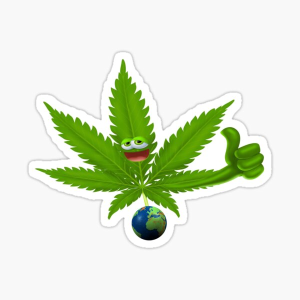 Hoja de marihuana Pegatina