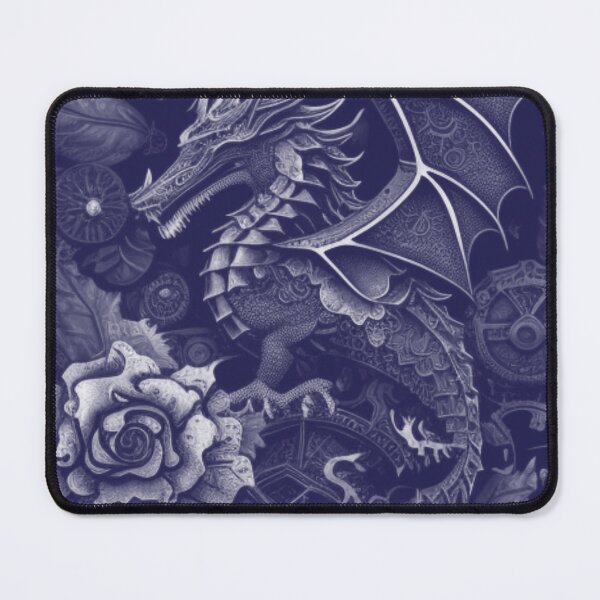Item preview, Tinted Gothic Steampunk Flower Dragon Collage By Brandon Cable designed and sold by BrandonArtWorld.