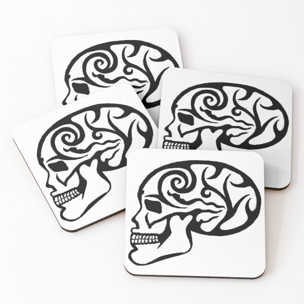 Item preview, black and white skull designed and sold by BioranFactory.