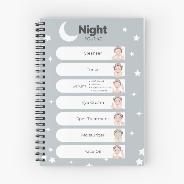 Item preview, Night Routine Skincare 101 designed and sold by Pineapple-Girl.