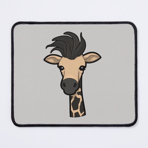 Item preview, Adorable cute, funny giraffe - Combing the giraffe / twiddling your thumbs designed and sold by mliotard.