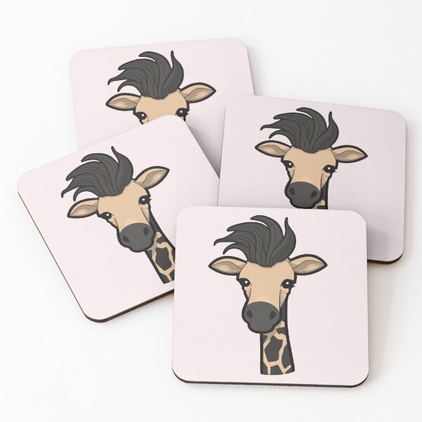 Item preview, Adorable cute, funny giraffe - Combing the giraffe / twiddling your thumbs designed and sold by mliotard.