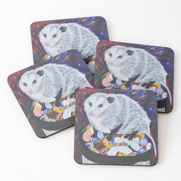 Item preview, Trashy Retrograde, Opossum Painting designed and sold by Joyful Chaos Art.