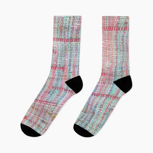 Item preview, Handwoven Fabric- melted popsicle designed and sold by woolydevdev.
