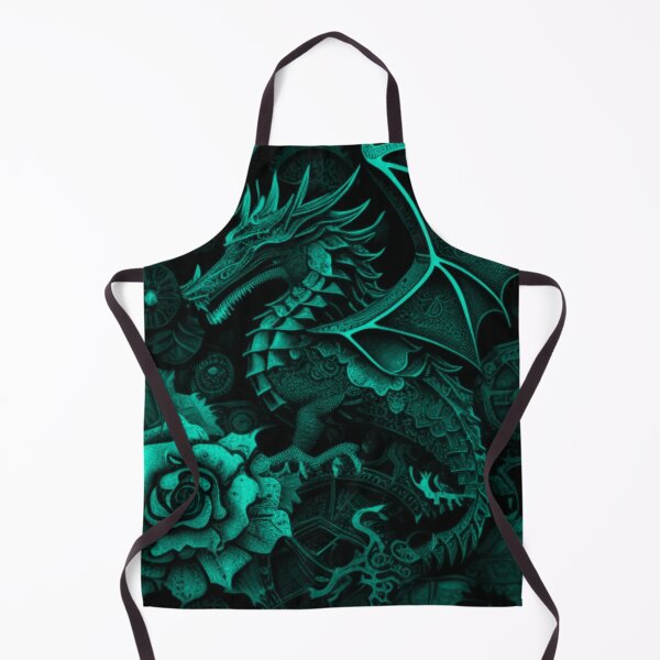 Item preview, Blue tint Dragon Flower Collage Gothic Steampunk Art By Brandon Cable designed and sold by BrandonArtWorld.