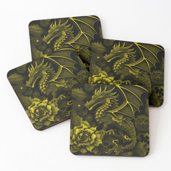 Item preview, Yellow Tint Flower Collage Steampunk Gothic Flower Pattern By Brandon Cable designed and sold by BrandonArtWorld.