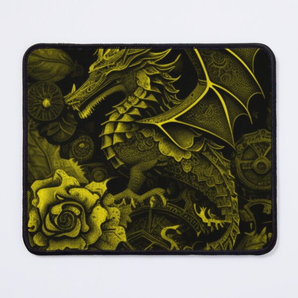 Item preview, Yellow Tint Flower Collage Steampunk Gothic Flower Pattern By Brandon Cable designed and sold by BrandonArtWorld.