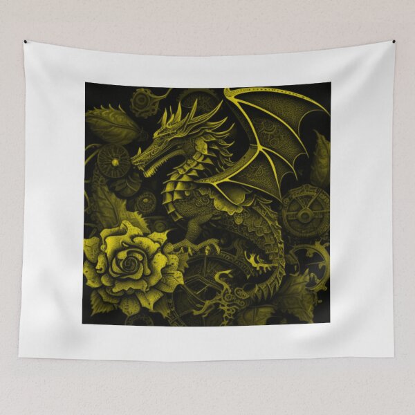 Item preview, Yellow Tint Flower Collage Steampunk Gothic Flower Pattern By Brandon Cable designed and sold by BrandonArtWorld.