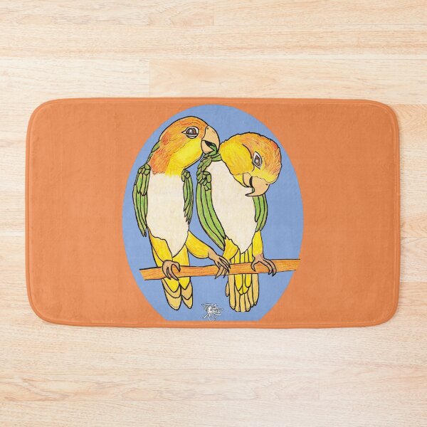 Item preview, Colorful parrots grooming designed and sold by ZombiOctopi.