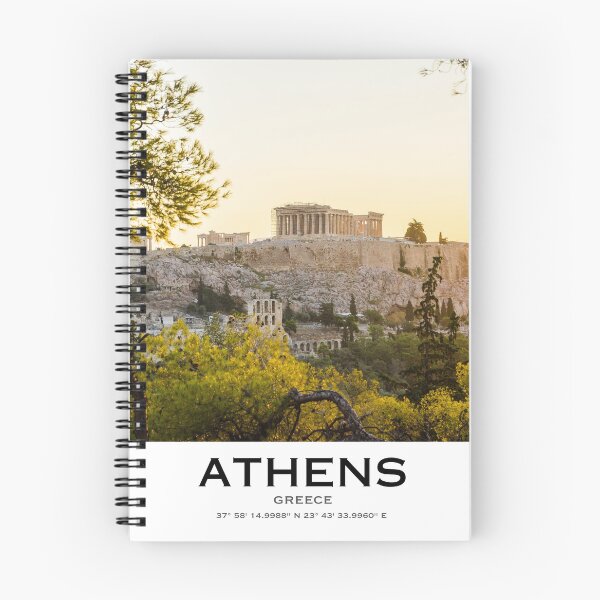 Item preview, Athens poster, travel wall art Greece designed and sold by PanenkaPrints.
