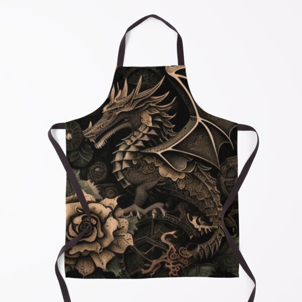 Artikelvorschau, Rosa Gothic Dragon Flower Steampunk Collage von Brandon Cable entworfen und verkauft von BrandonArtWorld.