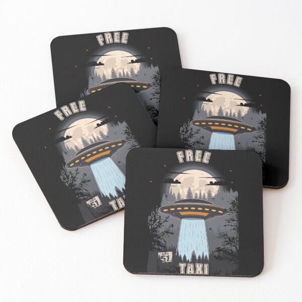 Item preview, Funny UFO quote free taxi designed and sold by HomeCoquette.