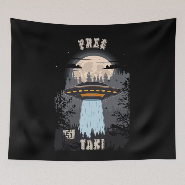 Item preview, Funny UFO quote free taxi designed and sold by HomeCoquette.
