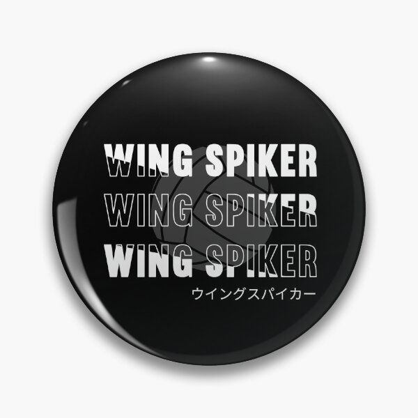 Item preview, Japanese Volleyball Wing Spiker Typography designed and sold by SnazzyStyles.