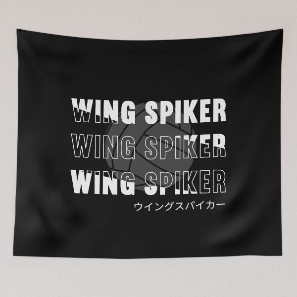 Item preview, Japanese Volleyball Wing Spiker Typography designed and sold by SnazzyStyles.