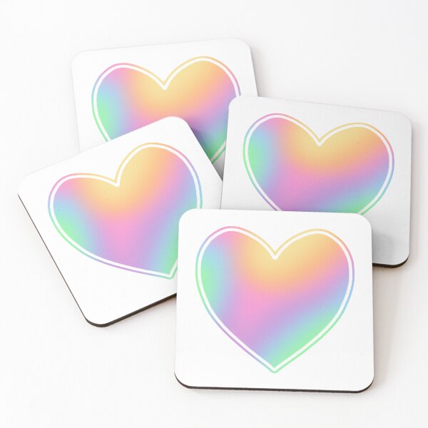 Item preview, Pastel Rainbow Gradient Heart designed and sold by Whoopsidoodle.