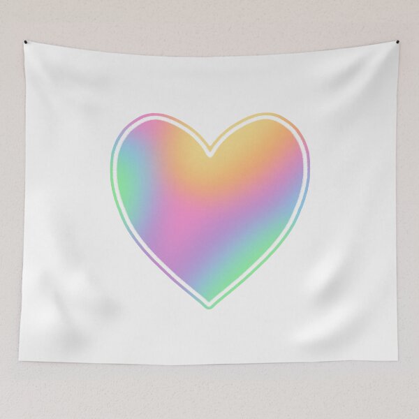 Item preview, Pastel Rainbow Gradient Heart designed and sold by Whoopsidoodle.