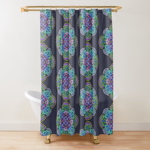 Japanese Frog Shower Curtain, Minimalist Shower Curtain, Frog Art