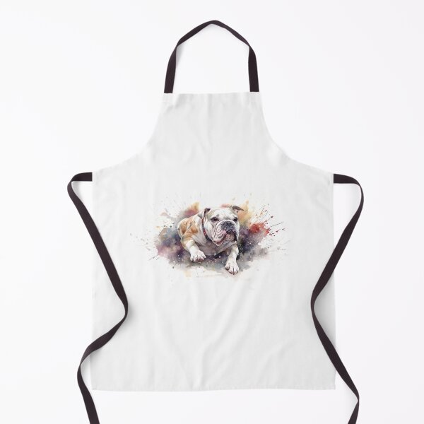Item preview, Bulldog White: Watercolor Painting designed and sold by MochiWags.