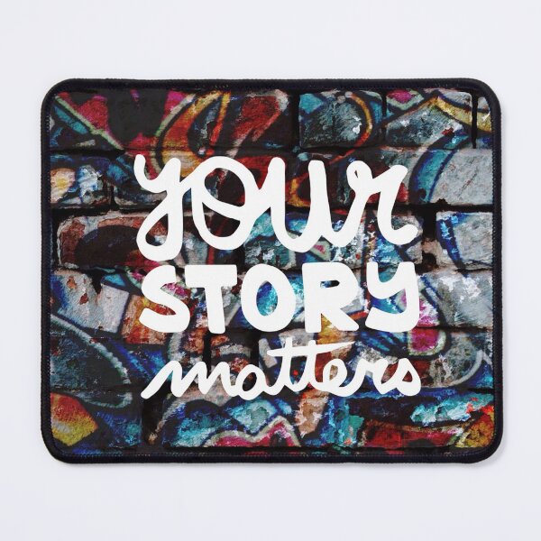 Item preview, 1980s colorful hip hop grunge your story matters graffiti  designed and sold by LEILA ART SPACE.