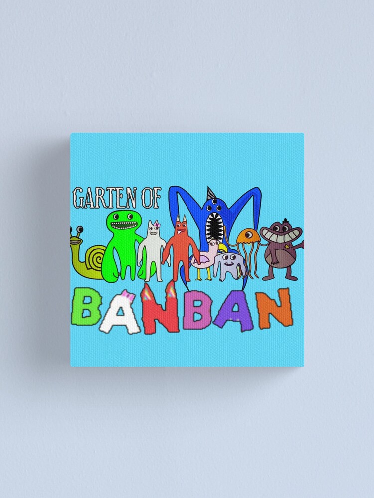 Nabnab. Nab Nab. Garten of Banban Logo and Characters. Horror games  2023.green. Halloween Canvas Print for Sale by Mycutedesings-1